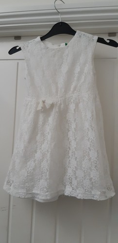 Abito bianco pizzo united - bianco,