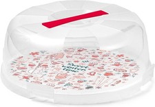 Snips Porta Torta o Dolci Delice Con Coperchio Colore Rosso 4 Chiusure di