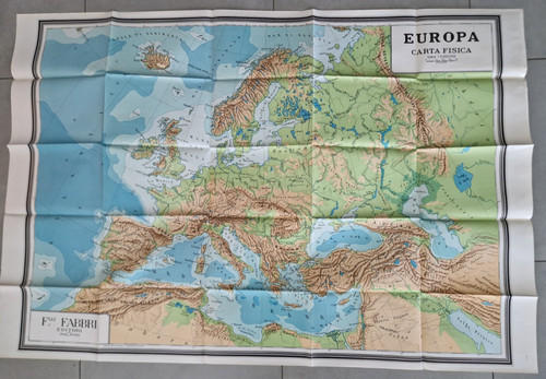 Cartina fisica europa - fisica, scuola
