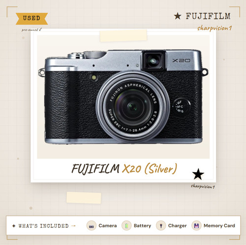Fujifilm x20 argento 4x - x20,