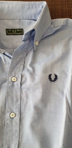 Camicia fred perry celeste - camicia,