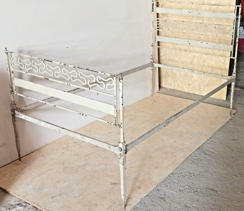 Antico letto ferro battuto - antico,