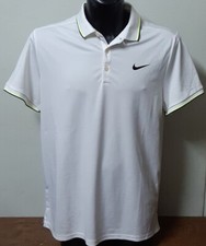 NIKE POLO  UOMO  BIANCA GIALLO FLUO NERO  TG. XL MANICA CORTA  PARI AL NUOVO