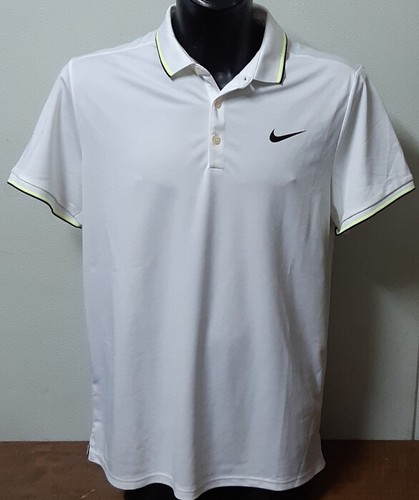 Nike polo uomo bianca giallo - polo,
