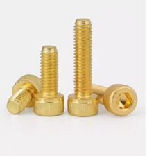 20/50pz Bullone a brugola esagonale testa tappo a bussola titanio oro placcato M2-M6 acciaio