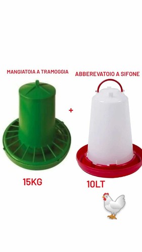 Mangiatoia tramoggia 15kg - tramoggia,