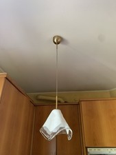 Lampadario In Vetro Bianco La Murrina Vintage