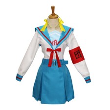 Costume da marinaio Suzumiya Haruhi costume cosplay uniforme set completo Halloween