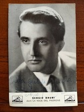 1950 autografo cantante sergio - autografo,