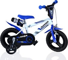Bici bambino 12" bianco blu