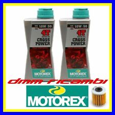 Kit Tagliando SUZUKI RM-Z 250 2009 Filtro Olio MOTOREX CROSS POWER 4T 10W50 RMZ
