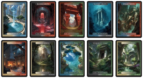 Shock lands set completo - set,