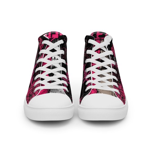 Scarpe alte tela skull - scarpe,