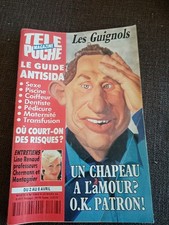 Magazine television TV TELE POCHE 1478-avril 1994-guignols/papin/line renaud