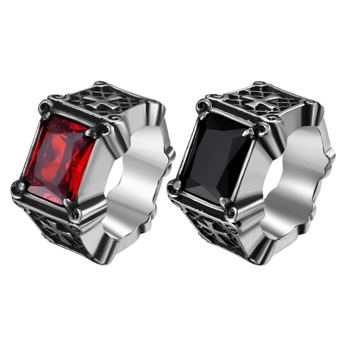 Anello uomo croce gotica - anello,