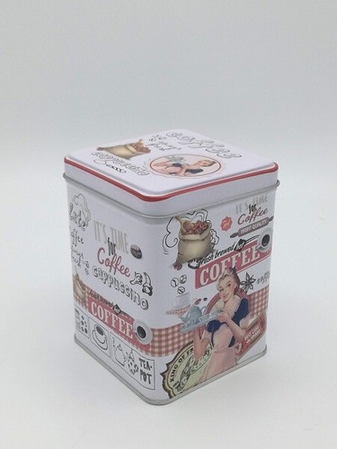 Scatola metallo bianca coffee