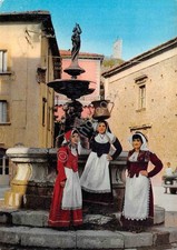 Cartolina costumi tradizionali - costumi,