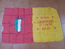 ROMA 1983 CAMPIONE D'ITALIA CALCIO BANDIERA ORIGINALE VERNICE RARA