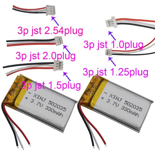 2pcs 330mah 221wh - 2pcs, 3.7v