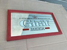 Quadro A Specchio Da Bar / Pub Pubblicitario Da Collezione Birra Giraf Beer