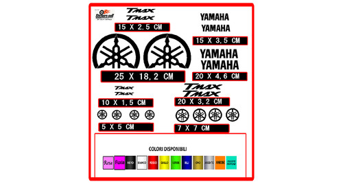 Kit adesivi yamaha - yamaha, tmax