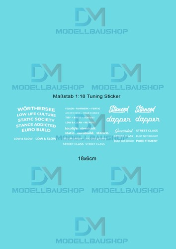 Modellino auto decalcomanie
