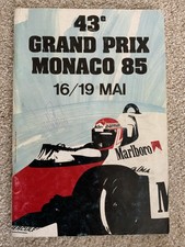 PROGRAMMA GRAN PREMIO MONACO FORMULA UNO 1985