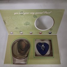 Perla del desiderio anniversario - ciondolo a gabbia e collana in acciaio