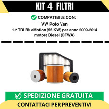 Kit 4 Filtri Tagliando per VW