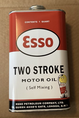 Esso lattina olio - -, lambretta