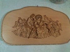 Quadro Sacra Famiglia su legno