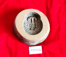 Antico Divinità Laxmi Vishnu Bronzo Gioielli Stampo Tintura Orafo Attrezzo BS274