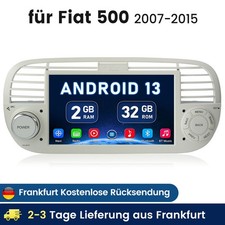 Für Fiat 500 2007-2015 Autoradio Android 13 Carplay GPS WIFI 2+32GB RDS NAVI SWC
