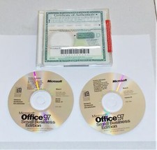 Microsoft OFFICE 97 SMALL BUSINESS EDITION 2 cd OTTIMO italiano Pc software 1997
