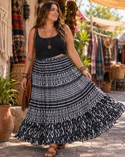 Maxi gonna contadina style - gonna,