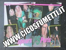 RITAGLIO CLIPPING PARIS HILTON BRITNEY SPEARS 2 PAGINE [MV19M-5]