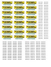 HO Scale Container Decals. "