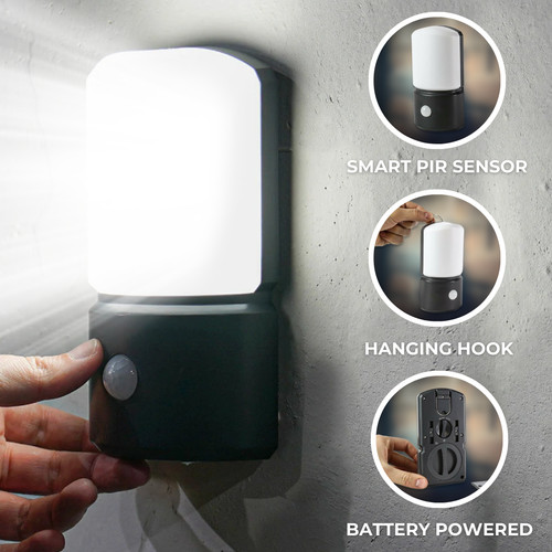 15cm batteria led sensore - 15cm,