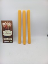 Candela a cilindro intero con cera d'api 2,5cm alta 30cm gr.133 circa dura 16 h.