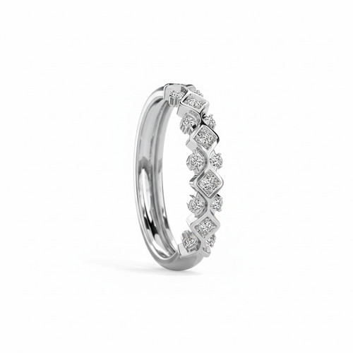 Fede nuziale diamante platino