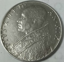 Città del Vaticano moneta 100 lire Papa Pio XII del 1957 Circolata 