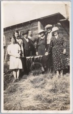 RPPC Vintage Postcard People