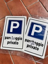 Coppia cartelli PARCHEGGIO