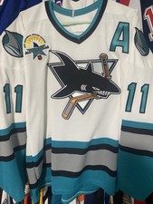 Maglia Uomo Mic CCM San Jose Vintage Owen Nolan Con Patch ASG 1997. Personalizzato