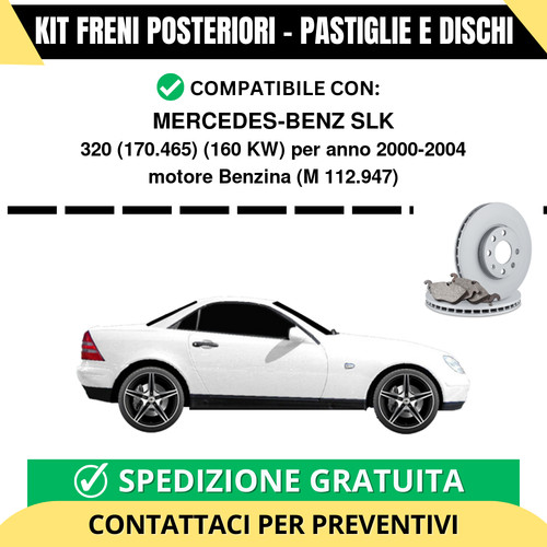Kit freni posteriori - freni, per