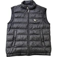 Prada Gilet Uomo Logo Targa