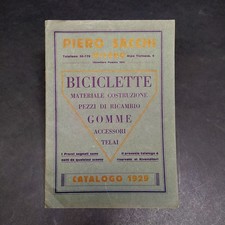 Catalogo Biciclette Piero Sacchi Milano 1929 - eccellente