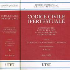 Codice civile ipertestuale tomo I. Artt.1-1654. Bonilini Giovanni;Confortini Mas