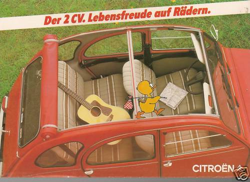 Raro dépliant citroen 2 cv - ,