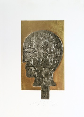 Mimmo paladino 50x35 incisione - 50x35,